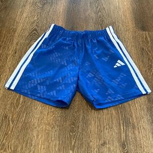 Adidas Kids Blue Geometric Shorts